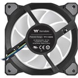 Thermaltake Riing Quad 12 RGB Carcasa del ordenador Ventilador 12 cm Negro negro, Ventilador, 12 cm, 500 RPM, 1500 RPM, 25,2 dB, 40,9 cfm