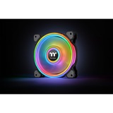 Thermaltake Riing Quad 12 RGB Carcasa del ordenador Ventilador 12 cm Negro negro, Ventilador, 12 cm, 500 RPM, 1500 RPM, 25,2 dB, 40,9 cfm