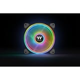 Thermaltake Riing Quad 12 RGB Carcasa del ordenador Ventilador 12 cm Negro negro, Ventilador, 12 cm, 500 RPM, 1500 RPM, 25,2 dB, 40,9 cfm