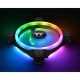 Thermaltake Riing Trio 12 LED RGB Radiator Fan TT Premium Edition Carcasa del ordenador Ventilador 12 cm Negro Ventilador, 12 cm, 500 RPM, 1500 RPM, 25,2 dB, 41,13 cfm