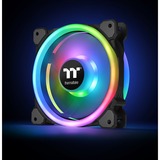 Thermaltake Riing Trio 12 LED RGB Radiator Fan TT Premium Edition Carcasa del ordenador Ventilador 12 cm Negro Ventilador, 12 cm, 500 RPM, 1500 RPM, 25,2 dB, 41,13 cfm