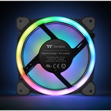 Thermaltake Riing Trio 12 LED RGB Radiator Fan TT Premium Edition Carcasa del ordenador Ventilador 12 cm Negro Ventilador, 12 cm, 500 RPM, 1500 RPM, 25,2 dB, 41,13 cfm