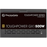 Thermaltake Toughpower GX1 500W Gold unidad de fuente de alimentación ATX Negro, Fuente de alimentación de PC negro, 500 W, 100 - 240 V, 600 W, 47 - 63 Hz, 8 A, Activo
