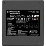 Thermaltake Toughpower GX1 600W Gold unidad de fuente de alimentación 24-pin ATX ATX Negro, Fuente de alimentación de PC negro, 600 W, 100 - 240 V, 720 W, 47 - 63 Hz, 9 A, Activo