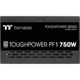 Thermaltake Toughpower PF1 unidad de fuente de alimentación 850 W 24-pin ATX ATX Negro, Fuente de alimentación de PC negro, 850 W, 100 - 240 V, 900 W, 50/60 Hz, 10 A, Activo