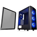 Thermaltake Versa J25 TG RGB Midi Tower Negro, Cajas de torre negro, Midi Tower, PC, Negro, ATX, micro ATX, Mini-ITX, SPCC, Ventiladores de la caja, Frente