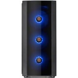 Thermaltake Versa J25 TG RGB Midi Tower Negro, Cajas de torre negro, Midi Tower, PC, Negro, ATX, micro ATX, Mini-ITX, SPCC, Ventiladores de la caja, Frente