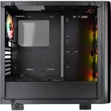 Thermaltake View 21 TG RGB Plus Midi Tower Negro, Cajas de torre negro, Midi Tower, PC, Negro, ATX, micro ATX, Mini-ATX, SPCC, Vidrio templado, Juego