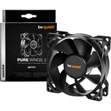 be quiet! Pure Wings 2, Ventilador negro,  80x80x25