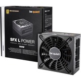 be quiet! SFX L Power unidad de fuente de alimentación 500 W 20+4 pin ATX Negro, Fuente de alimentación de PC negro, 500 W, 100 - 240 V, 550 W, 50 - 60 Hz, 10 A, Activo