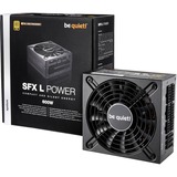 be quiet! SFX L Power unidad de fuente de alimentación 600 W 20+4 pin ATX Negro, Fuente de alimentación de PC negro, 600 W, 100 - 240 V, 650 W, 50 - 60 Hz, 10 A, Activo