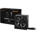 be quiet! System Power 9 | 400W CM unidad de fuente de alimentación 20+4 pin ATX ATX Negro, Fuente de alimentación de PC negro, 400 W, 200 - 240 V, 50 Hz, 4 A, Activo, 103 W