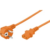 goobay 2m Power cable Naranja naranja, 2 m, Naranja