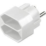 goobay 51000 adaptador e inversor de corriente Blanco, Adaptador de enchufe blanco, Blanco