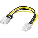 goobay 93635 cable de alimentación interna 0,2 m, Adaptador negro/Amarillo, 0,2 m, PCI-E (6-pin), PCI-E (8-pin), Hembra, Macho, Derecho