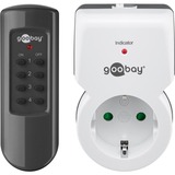 goobay NK FUNK II toma de corriente Gris, Blanco, Toma de corriente con interruptor blanco/Negro, Gris, Blanco, RoHS, 220 - 240 V, 5 A, 58 mm, 70 mm