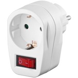 goobay NK Schalter adaptador e inversor de corriente Interior 3500 W Blanco, Interruptor blanco, Universal, Interior, 230 V, 3500 W, AC1-to-AC2, 16 A