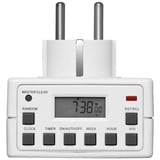 goobay NK ZSU 4 ZEITSCHALTUHR DIGITAL Blanco Programador eléctrico diario/semanal, Temporizador blanco, Programador eléctrico diario/semanal, Blanco, Botones, IP20