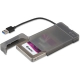 i-tec MySafe USB 3.0 Easy 2.5" External Case – Black, Caja de unidades negro/Transparente, Carcasa de disco duro/SSD, 2.5", SATA, Serial ATA II, Serial ATA III, 5 Gbit/s, Conexión USB, Negro