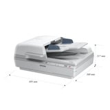 Epson WorkForce DS-6500, Escáner de alimentación de hojas 215,9 x 1016 mm, 1200 x 1200 DPI, 48 bit, 24 bit, Escáner de superficie plana y alimentador automático de documentos (ADF), Blanco