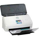 HP Scanjet Pro N4000 snw1 Sheet-feed Scanner Escáner alimentado con hojas 600 x 600 DPI A4 Negro, Blanco, Escáner de alimentación de hojas gris, 216 x 3100 mm, 600 x 600 DPI, Escáner alimentado con hojas, Negro, Blanco, CMOS CIS, 4000 páginas