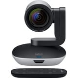 Logitech 960-001186 cámara de videoconferencia Negro, Gris 30 pps, Webcam negro/Plateado, Full HD, 30 pps, 90°, 10x, Negro, Gris