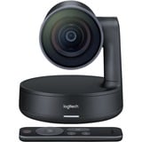 Logitech 960-001227 sistema de video conferencia, Webcam negro/Gris, 60 pps, 90°, 15x, Negro