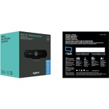 Logitech BRIO STREAM cámara web 4096 x 21060 Pixeles USB 3.2 Gen 1 (3.1 Gen 1) Negro, Webcam negro, 4096 x 21060 Pixeles, 60 pps, 1080p, USB 3.2 Gen 1 (3.1 Gen 1), Negro, Recortar