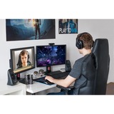 Logitech BRIO STREAM cámara web 4096 x 21060 Pixeles USB 3.2 Gen 1 (3.1 Gen 1) Negro, Webcam negro, 4096 x 21060 Pixeles, 60 pps, 1080p, USB 3.2 Gen 1 (3.1 Gen 1), Negro, Recortar