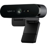 Logitech Brio cámara web 13 MP 4096 x 2160 Pixeles USB 3.2 Gen 1 (3.1 Gen 1) Negro, Webcam negro, 13 MP, 4096 x 2160 Pixeles, 90 pps, 1280x720@30fps, 1280x720@60fps, 1920x1080@30fps, 1920x1080@60fps, 720p, 1080p, 2160p, 5x