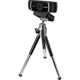 Logitech C922 Pro Stream cámara web 1920 x 1080 Pixeles USB Negro, Webcam negro, 1920 x 1080 Pixeles, Full HD, 60 pps, 1280x720@60fps, 1920x1080@30fps, 720p, 1080p, H.264