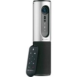 Logitech Connect Plata 1920 x 1080 Pixeles, Webcam negro/Plateado, Full HD, 1920 x 1080 Pixeles, 90°, 4x, Plata