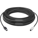 Logitech GROUP 15m Extender Cable cable ps/2 6-p Mini-DIN Negro, Cable alargador negro, 15 m, 6-p Mini-DIN, 6-p Mini-DIN, Macho, Macho, Negro