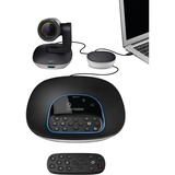 Logitech Group sistema de video conferencia Sistema de vídeoconferencia en grupo, Webcam negro/Plateado, Sistema de vídeoconferencia en grupo, Full HD, 30 pps, 10x, Negro, Gris