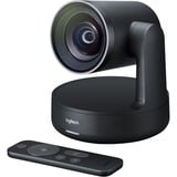 Logitech Rally Camera Negro 3840 x 2160 Pixeles 60 pps, Webcam negro/Gris, 3840 x 2160 Pixeles, 60 pps, 90°, 15x, Negro