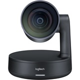 Logitech Rally Camera sistema de video conferencia, Webcam negro/Gris, 60 pps, 90°, 15x, Negro