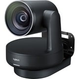 Logitech Rally sistema de video conferencia 16 personas(s) Ethernet Sistema de vídeoconferencia en grupo, Webcam negro/Gris, Sistema de vídeoconferencia en grupo, 4K Ultra HD, 60 pps, 90°, 15x, Negro