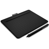 Wacom Intuos S tableta digitalizadora Negro 2540 líneas por pulgada 152 x 95 mm USB/Bluetooth, Tableta gráfica negro, Inalámbrico y alámbrico, 2540 líneas por pulgada, 152 x 95 mm, USB/Bluetooth, 7 mm, Pluma