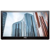 AOC 59 Series I1659FWUX pantalla para PC 39,6 cm (15.6") 1920 x 1080 Pixeles Full HD LCD Negro, Monitor LED negro, 39,6 cm (15.6"), 1920 x 1080 Pixeles, Full HD, LCD, 10 ms, Negro
