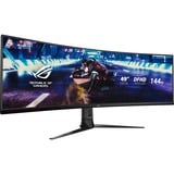 ASUS ROG Strix XG49VQ pantalla para PC 124,5 cm (49") 3840 x 1080 Pixeles UltraWide Full HD LED Negro, Monitor de gaming negro, 124,5 cm (49"), 3840 x 1080 Pixeles, UltraWide Full HD, LED, 4 ms, Negro