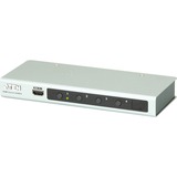 ATEN Switch HDMI 4K de 4 puertos, Conmutador HDMI HDMI, Metal, Plata, 60 Hz, 15 m, 3840 x 2160, 4096 x 2160