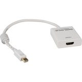 DeLOCK 62612 adaptador de cable de vídeo 0,2 m Mini DisplayPort HDMI tipo A (Estándar) Blanco blanco, 0,2 m, Mini DisplayPort, HDMI tipo A (Estándar), Macho, Hembra, Oro