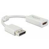 DeLOCK 63936 adaptador de cable de vídeo 0,1 m DisplayPort HDMI Blanco blanco, 0,1 m, DisplayPort, HDMI, Macho, Hembra, Derecho