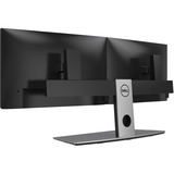Dell Base para dos monitores MDS19, Soporte de pie negro, 6 kg, 48,3 cm (19"), 68,6 cm (27"), 100 x 100 mm, Ajustes de altura, Aluminio, Negro
