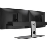 Dell Base para dos monitores MDS19, Soporte de pie negro, 6 kg, 48,3 cm (19"), 68,6 cm (27"), 100 x 100 mm, Ajustes de altura, Aluminio, Negro