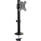 Digitus Columna de soporte para monitor universal sencilla, Soporte de monitor negro, Abrazadera, 8 kg, 38,1 cm (15"), 81,3 cm (32"), 100 x 100 mm, Negro