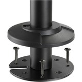 Digitus Columna de soporte para monitor universal sencilla, Soporte de monitor negro, Abrazadera, 8 kg, 38,1 cm (15"), 81,3 cm (32"), 100 x 100 mm, Negro