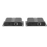 Digitus DS-55124 extensor audio/video Transmisor y receptor de señales AV Negro, Alargador de HDMI 3840 x 2160 Pixeles, Transmisor y receptor de señales AV, 120 m, Alámbrico, Negro