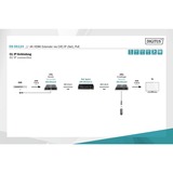 Digitus DS-55124 extensor audio/video Transmisor y receptor de señales AV Negro, Alargador de HDMI 3840 x 2160 Pixeles, Transmisor y receptor de señales AV, 120 m, Alámbrico, Negro