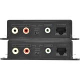Digitus DS-56100 extensor audio/video Transmisor y receptor de red Negro, Módulo de extensión Transmisor y receptor de red, 600 m, Negro